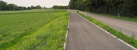 Bereits nach wenigen Wochen ist von den Bauarbeiten nichts mehr zu erahnen