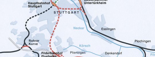 Stuttgart 21. Das Bahnprojekt von Stuttgart-Feuerbach bis Wendlingen