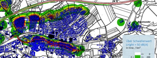 Lärmaktionsplan: Hotspots Straßenlärm Nacht - L NIGHT