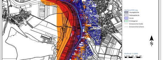 24 Stunden-Pegel Lden Straße+Schiene 24 Stunden-Pegel Lden Straße+Schiene