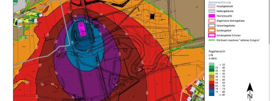Isophonenkarte Konzertlärm Isophonenkarte Konzertlärm