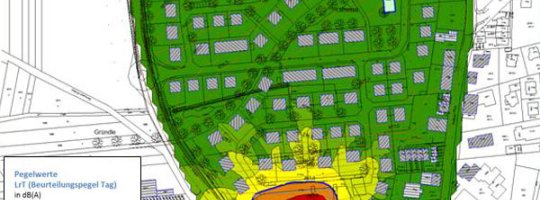 Lärmaktionsplan: Beurteilungspegel Einzelhandelsmarkt, 6-22 Uhr Lärmaktionsplan: Beurteilungspegel Einzelhandelsmarkt, 6-22 Uhr
