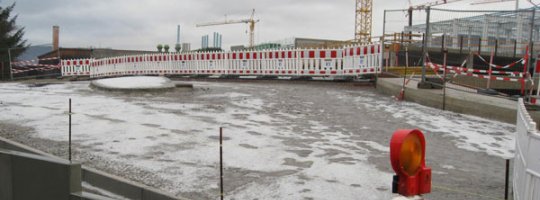 Einmündungsbereich der Industriestraße Einmündungsbereich der Industriestraße