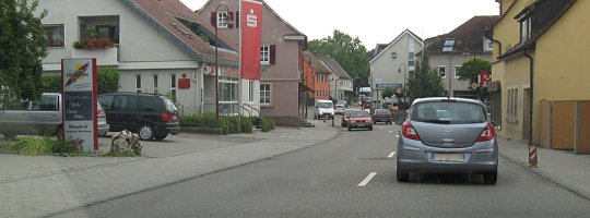 Verkehrssituation in der B 27–OD Offenau